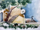 Monticello, Aquarell auf Bütten Monticello, Aquarell auf Bütten