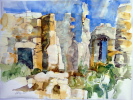 Oci, Aquarell a. Bütten 56 x 75 cm Oci, Aquarell a. Bütten 56 x 75 cm