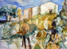 Lumio, Aquarell a. Bütten, 56 x 75 cm Lumio, Aquarell a. Bütten, 56 x 75 cm