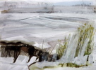 Kohleflöz I, Aquarell 2010, 55 x 75cm Kohleflöz I, Aquarell 2010, 55 x 75cm