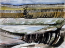 Kohleflöz II, Aquarell 2010, 55 x 75cm Kohleflöz II, Aquarell 2010, 55 x 75cm